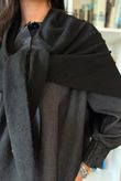 Nora Knit Shawl Black